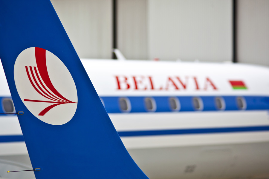 Belavia E-jet tail livery