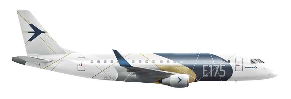 Embraer 175 Enhanced Winglets Seat Map