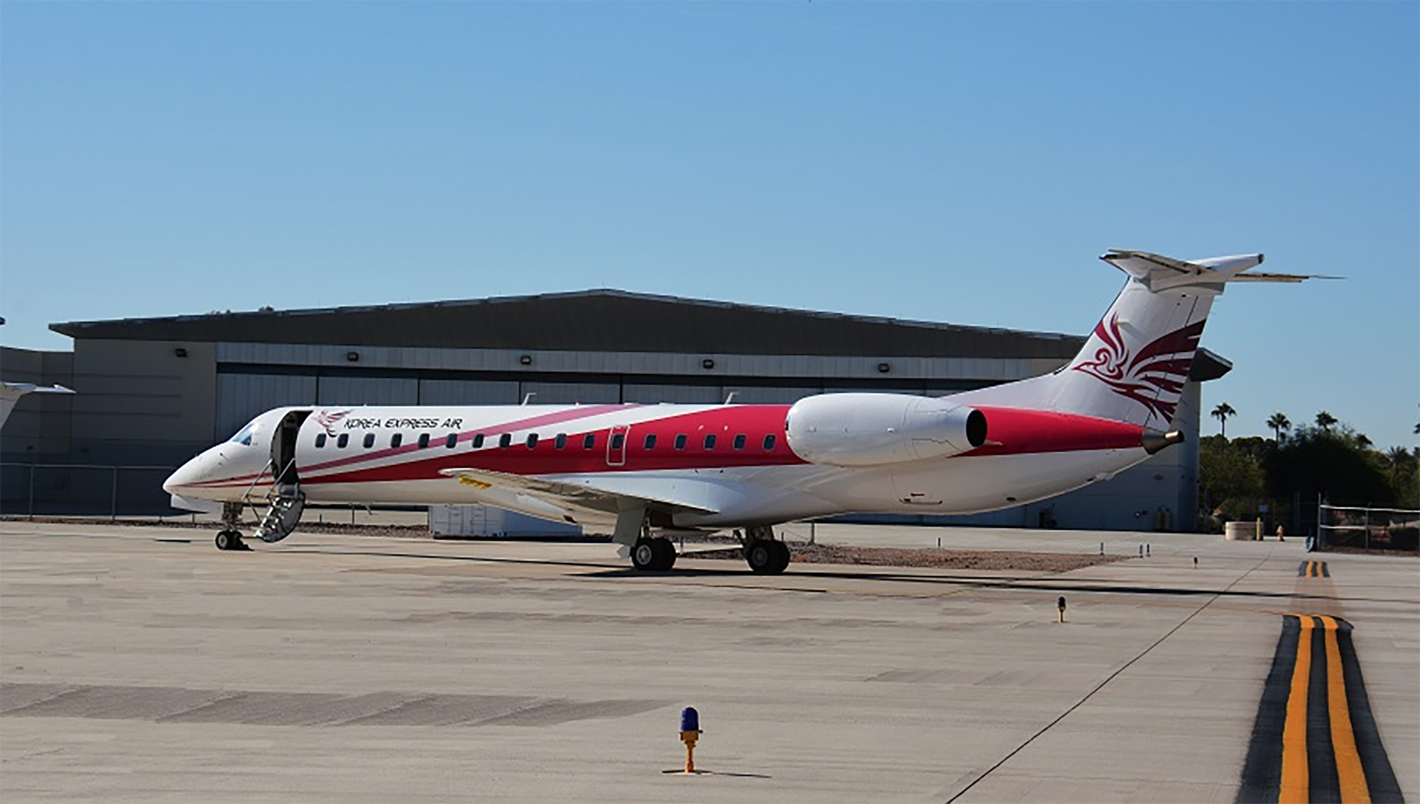 Embraer ERJ 145 Korean Express Air Landed