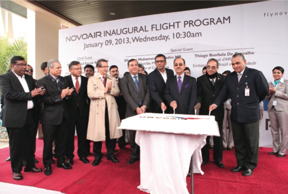 Novo Air inaugural flight programme 