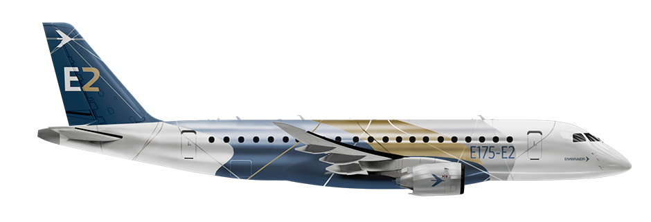 E175 E2 Single Aisle Commercial Jet From Embraer