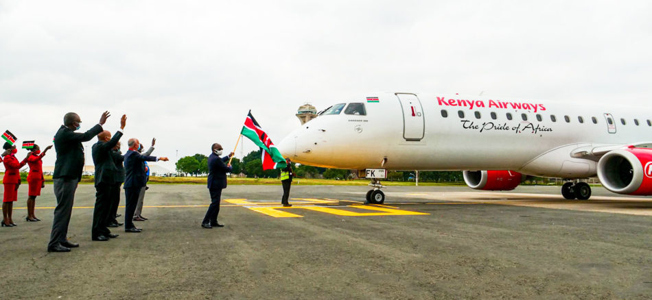 Kenya Airways Starts Flying – with E-Jets