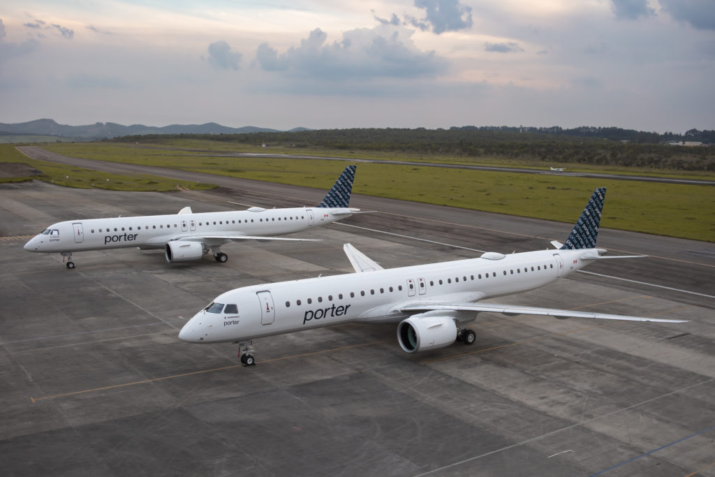 Porter Airlines Takes Delivery of Their First Embraer E195E2 Embraer